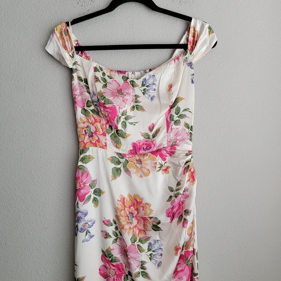 Reformation Genesis Silk Dress in Giverny size 4 NWT - Picture 8 of 14